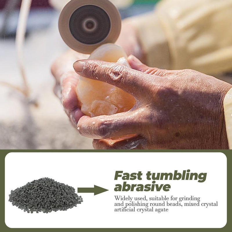 NOLITOY 4Mm Triangle Rock Tumbling Media 500G Abrasive Polishing Material for Jewelry and Tools - Image 5